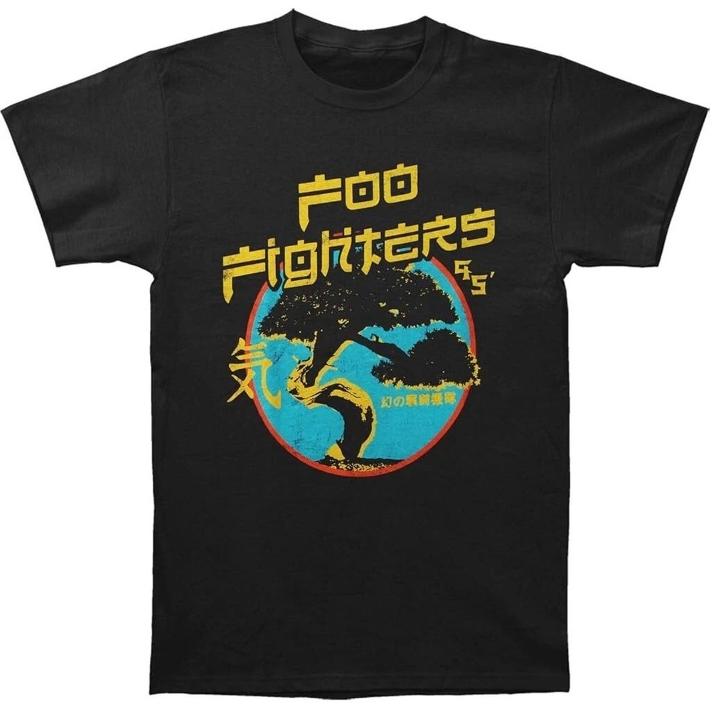 Foo Fighters Bonsai Tree T Shirt Mens Rock And Roll Music Classic Band Tee Black